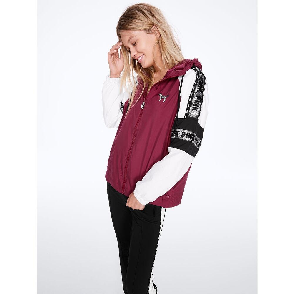 Victoria's Secret PINK Campus Anorak Sequin Jacket XS
